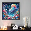 Diamond Painting -DIY Round Drill Jellyfish(40x40cm)