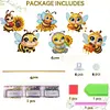 6Pcs Bee DIY Diamond Painting Kits Garden Stakes Diamond Art Kits Garden Decor