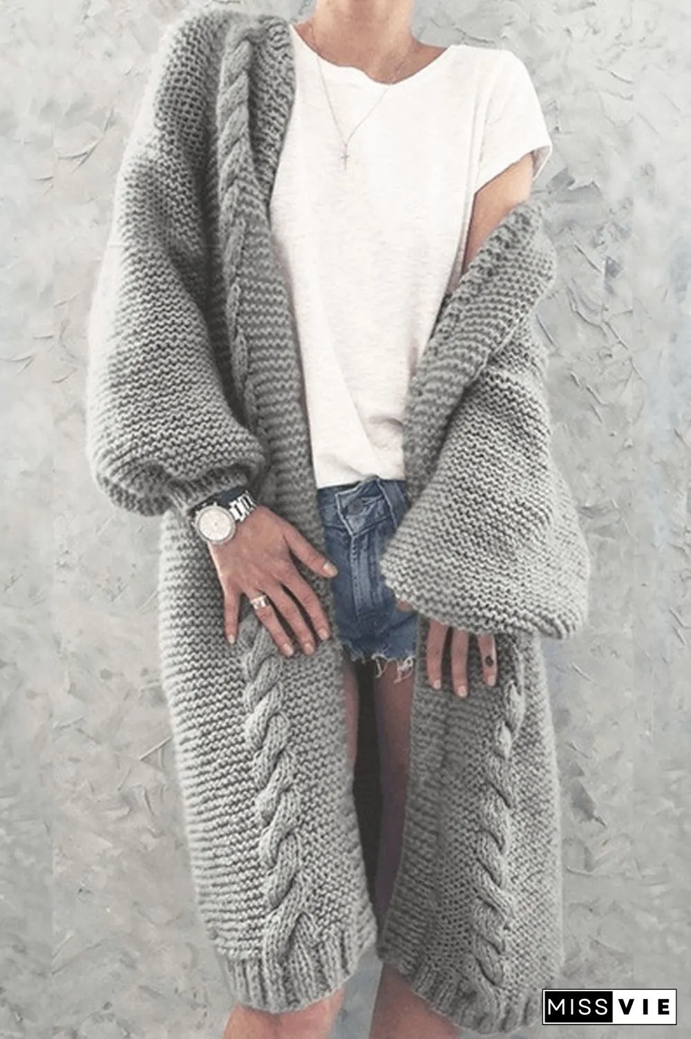 Warm Fashion Knit Sweater Cardigan Coat