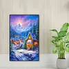>SALE<5D DIY Full Round Drill Diamond Painting Christmas Night Home Decor 40x60cm