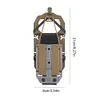 Folding Navigation Board 90 Rotating Mobile Phone Rack Outdoor Gear (Khaki)