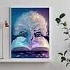 Arbre R&ecirc;veur Et Tranquille-Compl&egrave;te Rond Diamant Peinture-40X50CM