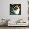 Christmas Cat - 11CT Stamped Cross Stitch 45*45cm/17.72*17.72in