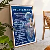 【Limited Stock Sale】To My Grandson Never Forget I Love You Quotes - Special Shaped Diamond Painting 30*40cm