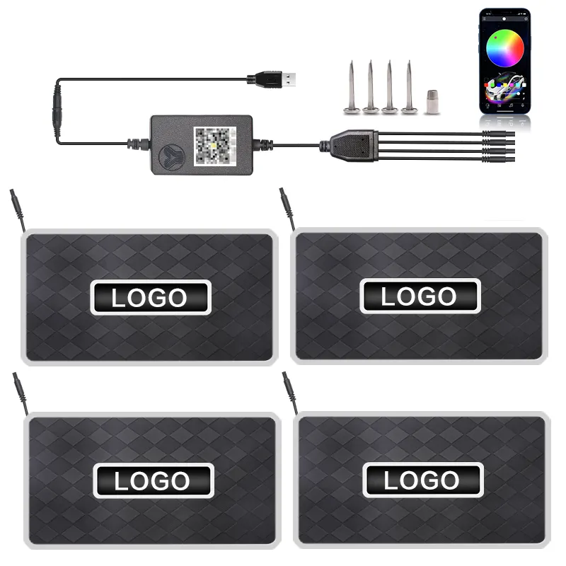 Car Modification LED Colorful Floor Mat