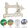 Wooden Hollow Cross Stitch Thread Board Embroidery Thread Organizer Plate
