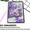(US Local)5D DIY Flower Diamond Art Painting Notebook Kit Crystal Notepad Sketchbook Gifts
