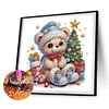 (US Local)4pack Xmas Animal-Special Shaped Diamond Painting Kit(30x30cm)