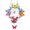 Diamond Painting Animal And Flower Hanging Clock Pendant Kit for Decoration