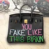 Hand Draw English you Customize Art Bag For women Handbags Designer Shoulder Bag 100% Genuine Leather Unique personality Fashion
