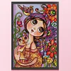 [Brand]Big Eyes Doll - 14CT Stamped Cross Stitch - 29*40cm