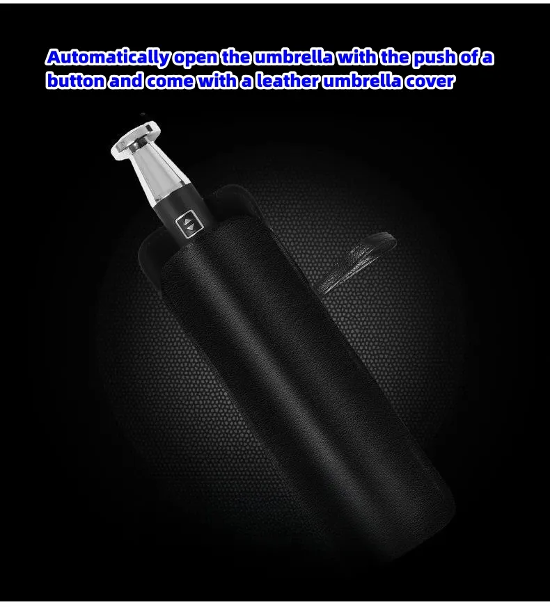  VIP business folding 10-bone black plastic umbrella
