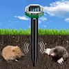 Solar Gopher Repellent Scarer Ultrasonic Vibration Repeller for Outdoor Garden