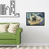 Blue Eyes Cat-14CT Stamped Cross Stitch Kit(30*21cm)