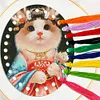 Acrylic Fairy Cat Embroidery Floss Row Line Board Craft Cross Stitch Thread Holder