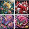 (US Local)4pcs/set Butterfly Flower-Special Shaped Diamond Painting Kit(40x40cm)