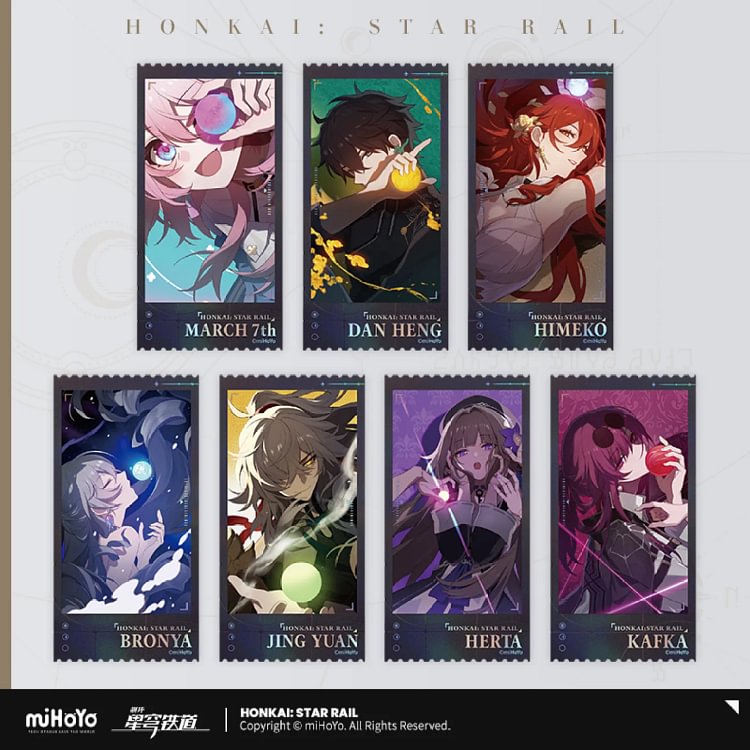 Honkai: Star Rail Departure Countdown Commemorative Ticket Set[Original Honkai Official Merchandise]