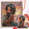>SALE<Full Embroidery Eco-cotton Thread 11CT Counted Elf Girl Cross Stitch 40x50cm