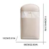 [US Local Warehouse] Space Saving Hanging Garment Bag w/ Self Compression Zipper Storage Bag(Beige M)