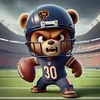 Chicago Bears Football-11CT Stamped Cross Stitch 40*40cm