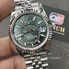 Rolex Sky-Dweller m336934-0002 Stainless steel Green Dial Jubilee Bracelet 42mm Super Clone