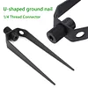 1Pcs Ground Anchor Pegs Stainless Steel U Pegs for Camping Tents (holder base)