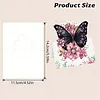 6pcs DIY Flowers And Butterflies Diamond painting greeting card