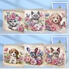 6 PCS Cats And Dogs - 5D DIY Greeting Card