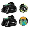 Bike Front Frame Bag Bike Storage Bag Waterproof Detachable Cycling Accessories