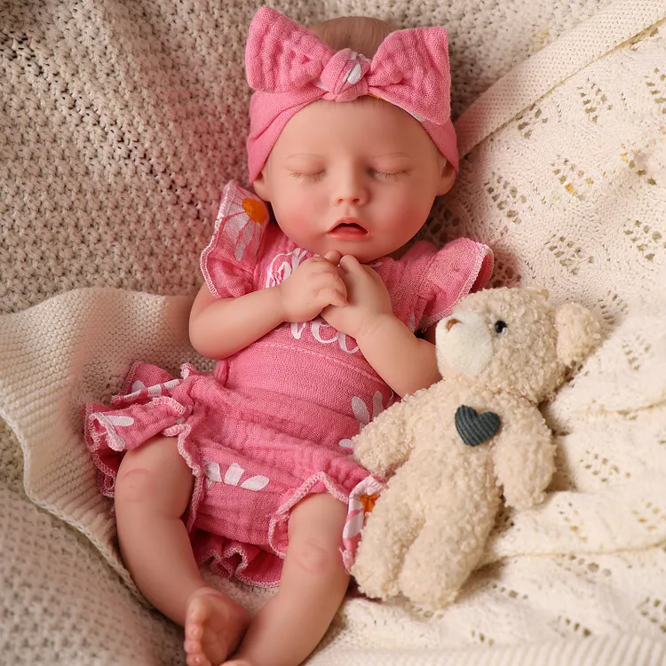 Babeside Twinnie 12" Realistic Silicone Sleeping Baby Little Infant Girl