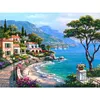 Seaside Town - 11CT Stamped Cross Stitch - 50*40cm