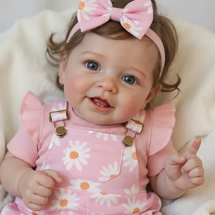 Babeside Smiling Reborn Baby Vead 20" Little Infant Girl Heartwarming Gift Timeless Emotional Moments