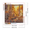 Diamond Painting -DIY Round Drill Coffee and Cat(40x40cm)