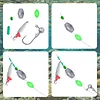 900pcs Luminous Fishing Beads Oval Plastic Glow Fishing Beads Fishing Line Beads