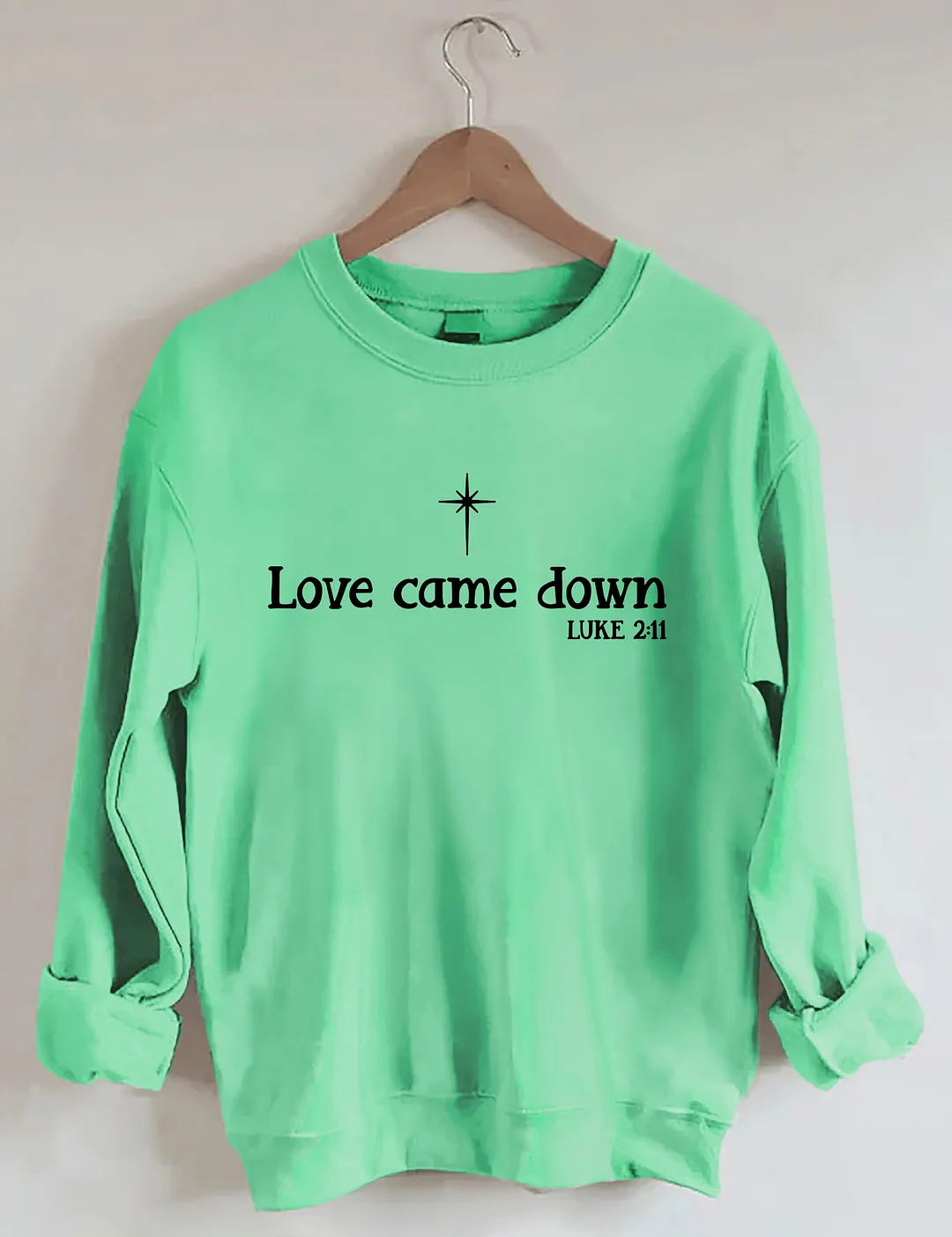 Love Come Down Christmas Nativity Sweatshirt