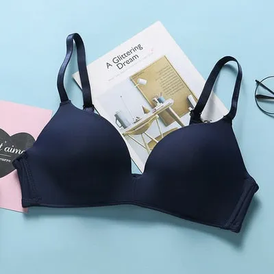 A/B Cup Women Seamless Bra Sexy Underwear Bralette Push Up Bra Female Brassiere Intimate Lingerie Solid Color Wirefree Bras