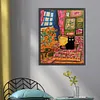 Black Cat On Sofa-11CT Stamped Cross Stitch 40*50cm/15.75*19.69in