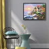 Seaside Garden Lake - 9CT Full Beaded Cross Stitch Kit(55x43cm)