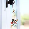 (US Local)6PCS  Merry Christmas DIY Diamond Painting Keychain Diamond Art Kits