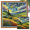 Starry Sky Scenery-11CT Stamped Cross Stitch 50*50cm/19.69*19.69in