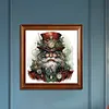 (US Local)Paint By Numbers Kit On Canvas DIY Oil Art Santa Claus Picture Home Decor40x40cm