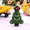 Christmas Tree Beaded Counted Embroidery Kit DIY Cross Stitch Keychain Kit