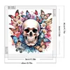 >SALE<5D DIY Partial Special Shaped Drill Butterfly Skull Diamond Painting 40x40cm
