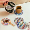[Upgrade]4Pcs Acrylic Special Shape Lion DIY Waterproof Diamond Painting Coaster