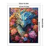 >SALE<Full Embroidery Eco-cotton Thread 11CT Print Flower Dragon Cross Stitch 50x60cm