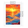 Seaside Rising Sun-9CT Stamped Cross Stitch 68*95cm/26.77*37.4in(Big Size)
