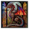 Colorful Dragon - 11CT Stamped Cross Stitch 40*40cm/15.75*15.75in
