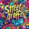 3PCS Graffiti Coloring Book Set Mindfulness Art Books for Adults 