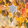 4pcs Window Hanger Double Sided Diamond Art Christmas Snowflake Wind Chimes Gift
