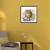 >SALE<DIY Partial Special Shaped Drill Diamond Painting Cat in The Nest 30x30cm